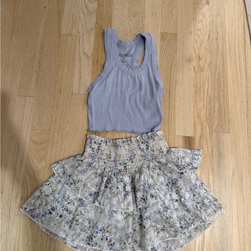 Katie J Floral brooke Skirt and top included